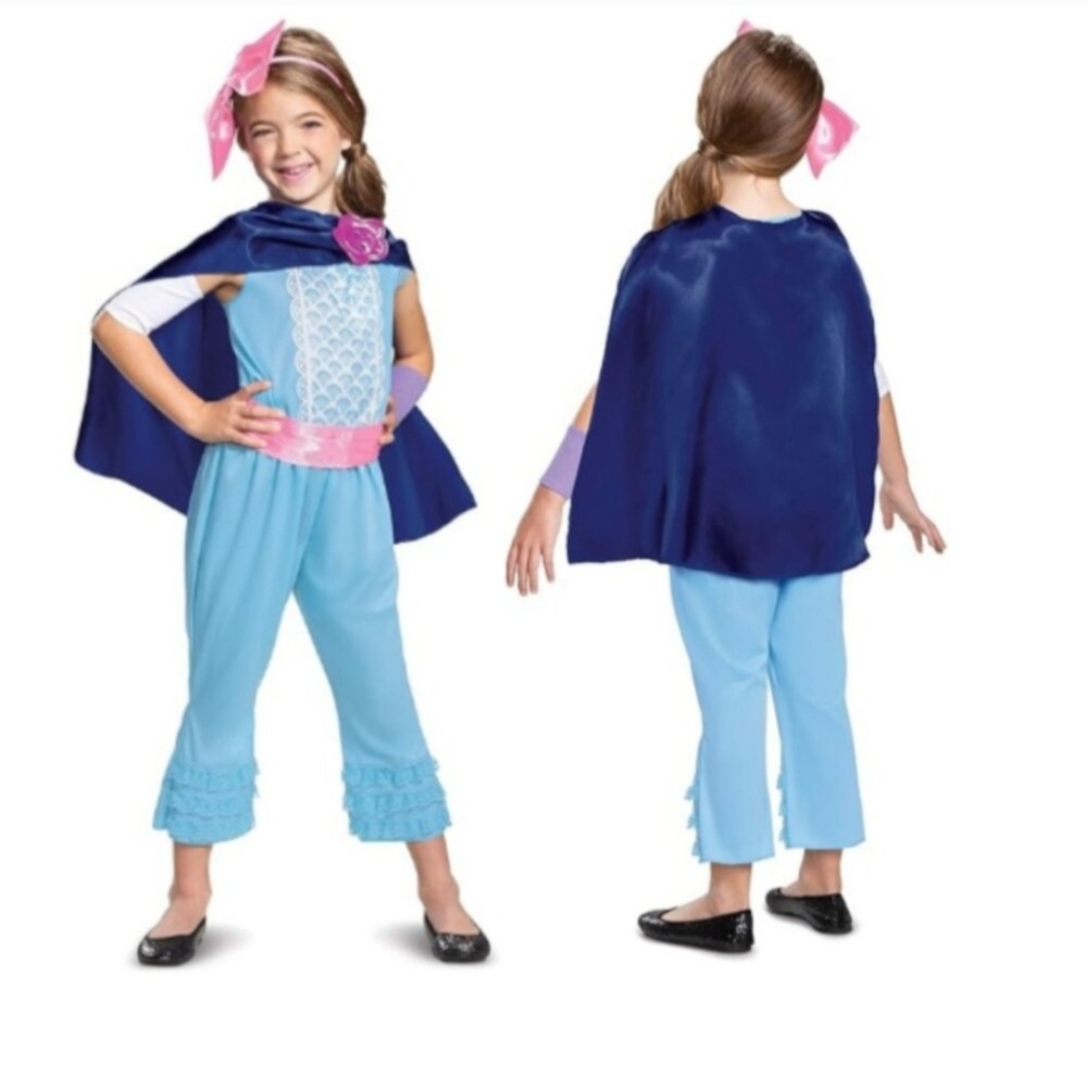 NIP Disney Bo Peep Toy Story 6pc Costume Kids Girls S 4-6X